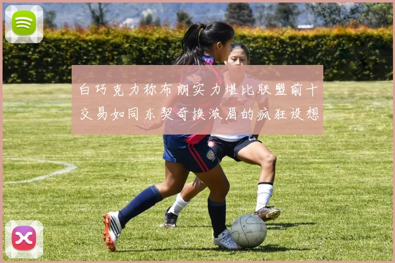 白巧克力称布朗实力堪比联盟前十交易如同东契奇换浓眉的疯狂设想